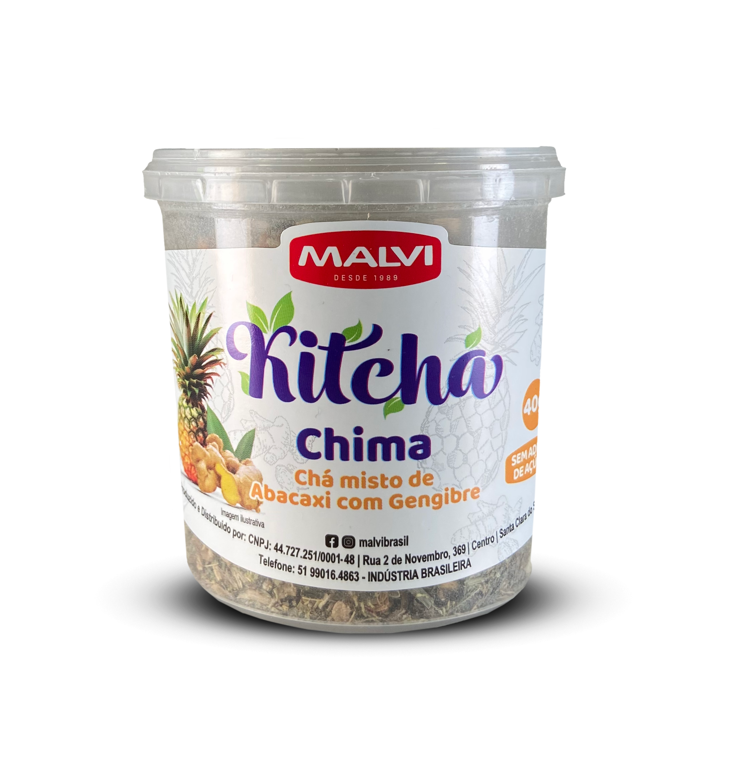 KITCHÁ - ABACAXI COM GENGIBRE 40G