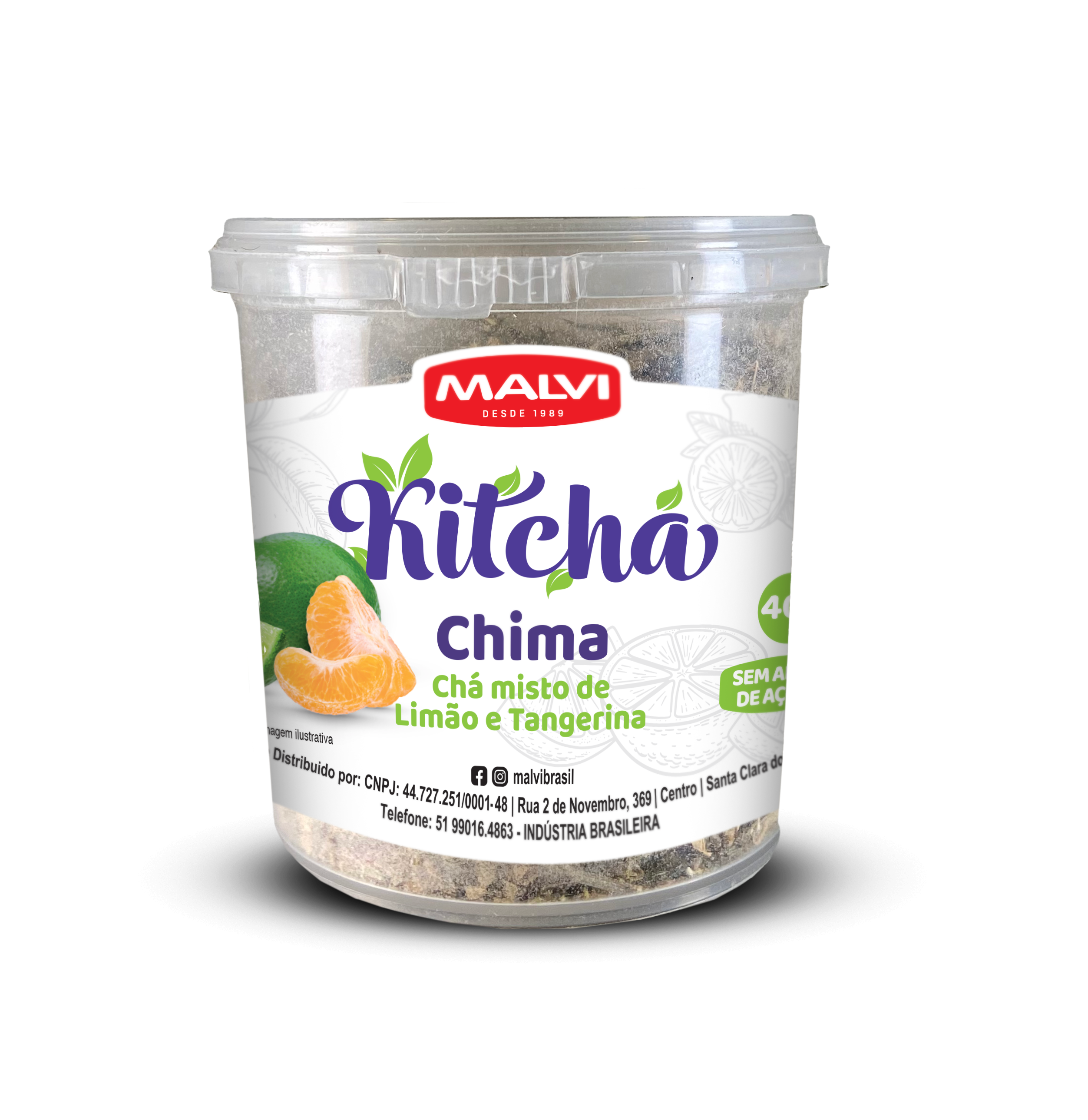 KITCHÁ - COM LIMÃO E TANGERINA 40G