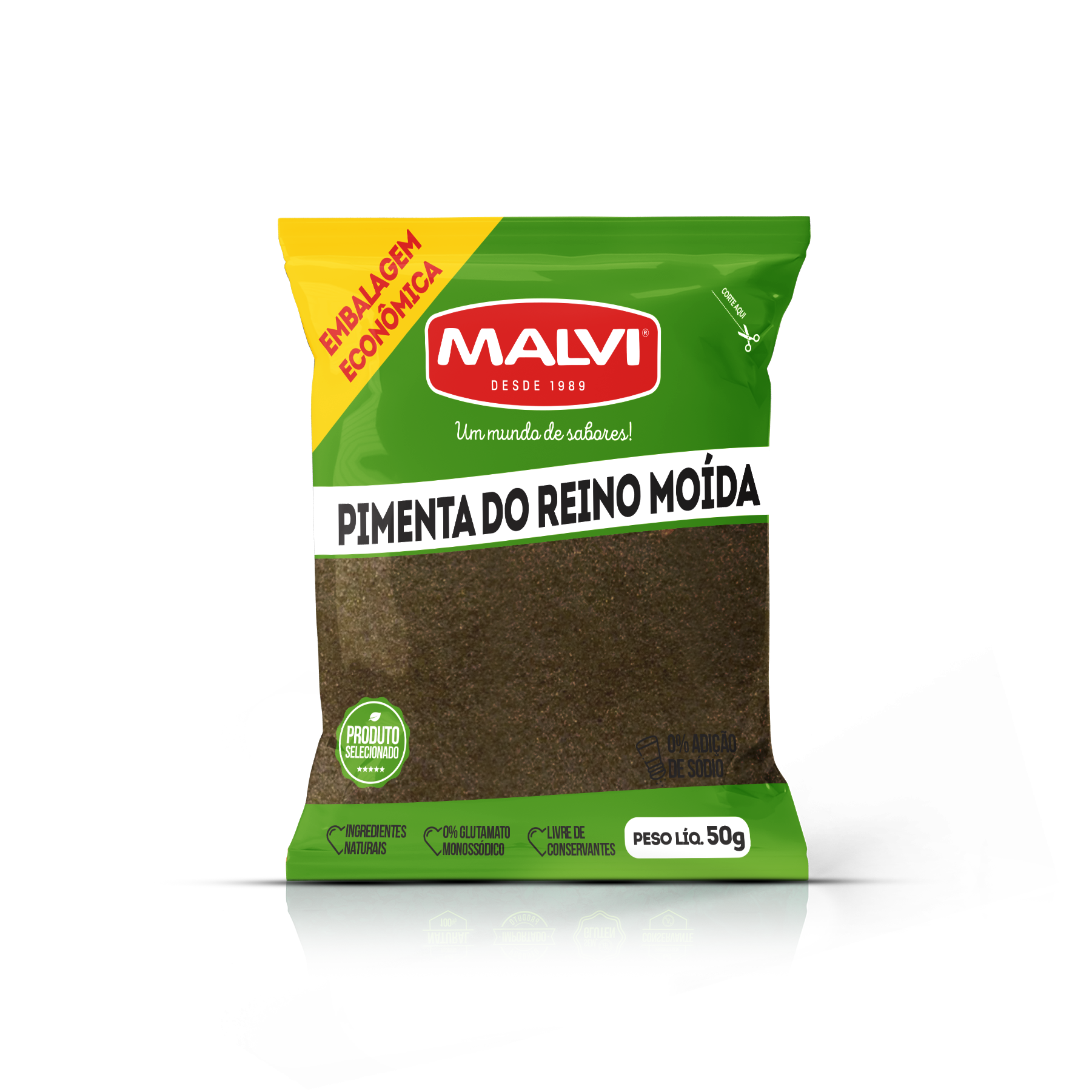 PIMENTA PRETA MOÍDA 50G (LINHA ECONÔMICA)