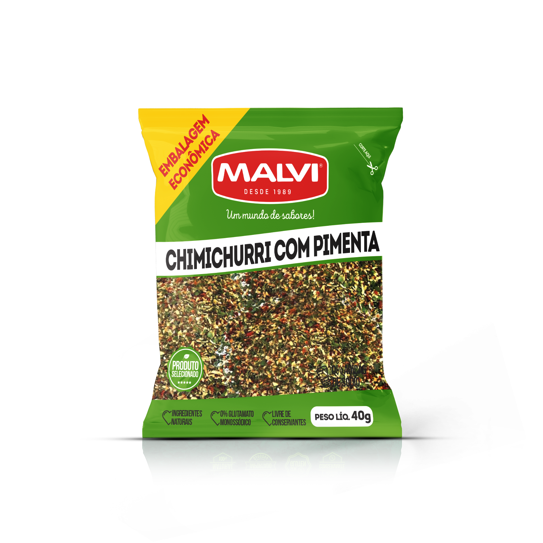 CHIMICHURRI COM PIMENTA 40G (LINHA ECONÔM...